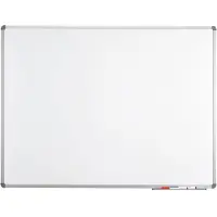 MAUL Tableau blanc MaulStandard - cadre alu - laqué - l. 450 x H 300 mm - avec auget