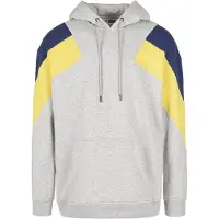 Urban Classics Sweat-shirt bleu nuit / jaune / gris