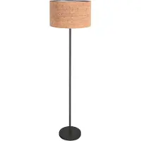 Steinhauer Lampe de pied Noor avec un chapeau en liège Ø30cm