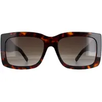 HUGO BOSS Lunettes de soleil en bio-acétate Havana avec garnitures en métal emblématiques