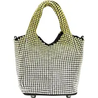 Mymo Sacs à main jaune citron / noir / argent