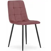 Leobert Chaise Valora KARA Rose x1 - Chaise rose, parfaite pour les espaces féminins ou ludiques
