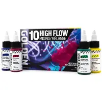 Golden Artist Colors High Flow Mixing Ensemble de peintures acryliques 10 x 30 ml