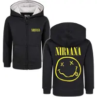 Nirvana Vestes à capuches pour enfants de - Metal Kids - Logo - 92 - 128 - pour Enfants - noir - Taille 2 Ans
