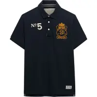 Superdry T-Shirt marine / orange / blanc