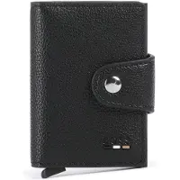 BOSS Porte-cartes en cuir grainé orné du logo