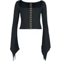 Killstar Top Gothic de - Withered Garden - Night Empress - Haut - S - 4XL - pour Femme - noir - Taille 4XL