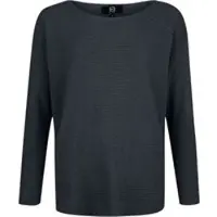 RED by EMP T-shirt manches longues de - Pull Tricoté Manches Chauve-Souris - S - XL - pour Femme - noir - Taille M