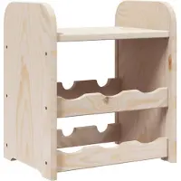 vidaXL Casier à vin avec panneau supérieur 33x25x37 cm bois pin massif