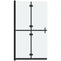vidaXL Paroi de douche praticable pliable verre ESG mat 70x190 cm