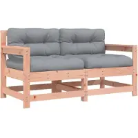vidaXL Chaises de jardin avec coussins lot de 2 bois massif douglas
