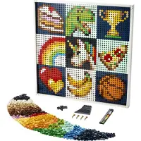 LEGO 21226 Art Projet artistique commun, décoration murale en toile, kit de bricolage pour adultes et enfants, jouet créatif et cadeau