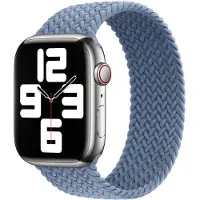 Apple Bracelet Solo tressé Watch | 38/40/41/42 mm - Taille 7 - Slate Blue