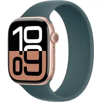 Apple Bracelet Boucle unique en Silicone Watch | 44/45/46/49 mm - Taille 11 - Lake Green