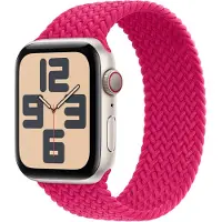 Apple Bracelet Solo tressé pour Watch | 44/45/46/49 mm - Taille 2 - Raspberry