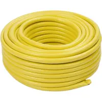 Relaxdays Tuyau d'arrosage , 20 m, tuyau d'arrosage universel 1/2", résistant aux UV et aux intempéries, tuyau d'arrosage en tissu, PP, jaune