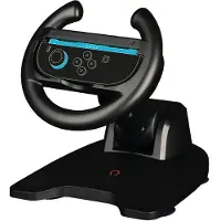 Konix Volant – Manette Joy-Con 2 pour Nintendo Switch – Compatible avec Mario Kart World – Support à ventouse – Noir