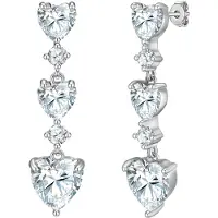 Yokoamii Boucles d'oreilles argent / transparent