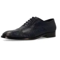 Manfield Chaussure à lacets marine