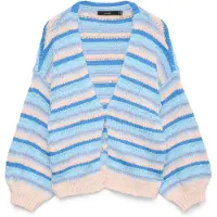 Vero Moda Cardigan 'VMMaybe' beige / bleu / bleu clair