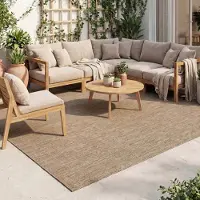 De Onlinewinkelier b.v. Volero - Tapis d'extérieur - Malta Melange Naturel - 160x230 cm