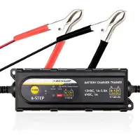 Dunlop 6/12v Battery Charger Argenté