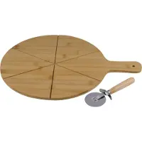 Alpina Plancheà pizza Ø34 cm avec couteau - 2 Pièces