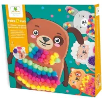 Sycomore Stick&Fun Pompons de décoration - Animaux de la ferme 4 pcs
