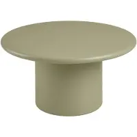 Ebuy24 Henny table basse Ø80cm vert.