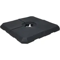 Axi Pied De Parasol En Plastique Remplissable, Noir | Socle, Base Pour Jardin / Terrasse | Convient Aux Parasols Suspendus Jusqu'À 2,5 X 2,5 M | À