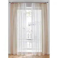 Bonprix Lot de 2 voilages en tissu léger, aussi en XXL