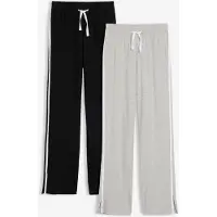 Bonprix Lot de 2 pantalons en jersey de coton extensible