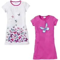 Bonprix Lot de 2 chemises de nuit 100% coton