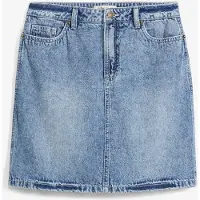 Bonprix Jupe en jean, taille mi-haute, peu extensible