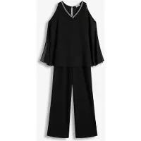 Bonprix Combinaison avec haut drapé et strass