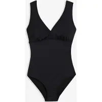 Bonprix Maillot 1 pièce sculptant à col en V, maintien modéré