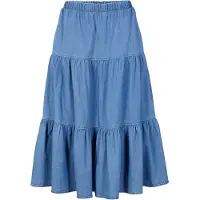 Bonprix Jupe étagée en jean