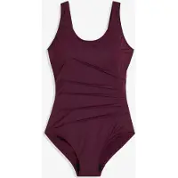 Bonprix Maillot 1 pièce sculptant à plis décoratifs, maintien léger