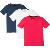 Bonprix Lot de 3 T-shirts coton