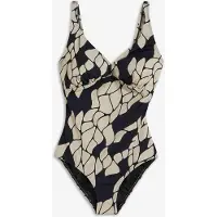 Bonprix Maillot 1 pièce sculptant à col en V, maintien modéré