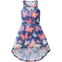 Bonprix Robe en jersey, plus longue derrière
