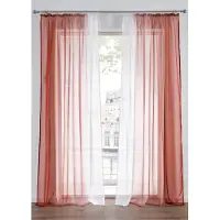 Bonprix Lot de 2 voilages en tissu léger, aussi en XXL