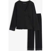 Bonprix Pyjama à empiècement en dentelle