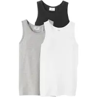 Bonprix Lot de 3 débardeurs en coton doux et extensible