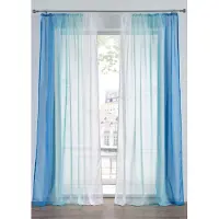 Bonprix Lot de 2 voilages en tissu léger, aussi en XXL