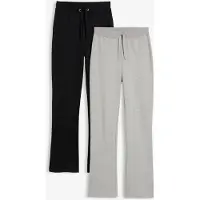 Bonprix Lot de 2 pantalons de jogging 100% coton