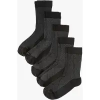 Bonprix Lot de 5 paires de chaussettes à bord non comprimant