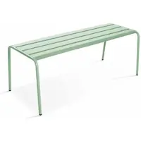 Oviala Banc de jardin en acier vert sauge - Palavas