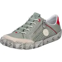 Rieker Chaussure de sport à lacets mastic / vert