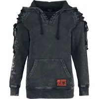 Rock Rebel by EMP Sweat-shirt à capuche de - Freaking Out Loud - S - XXL - pour Femme - gris - Taille XL